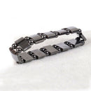 2PCS X Fashion Black Magnetic Hematite Healing Mens Womens Loose Beads Bracelet