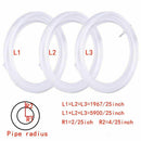 Teflon Tube, 3Pcs PTFE Teflon Tube (2 Meters) with 6Pcs PC4-M6 Fittings for N8D8
