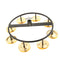 Drum Set Hi-hat Tambourine with Single Row Steel Jingles for Kids KTV Favor