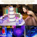 3 Pack Submersible LED Lights with 3x Remote Control Underwater 10-LED RGBW