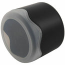 Round Plastic Single Watch Box with Sponge Cushion black