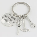 Fashion Men's Work Tool Hammer Wrench Ruler Charms Father's-Keyring Keyf XMK
