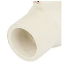 32mm x 32mm Slip Ends Two Way Ports PVC Ball Valve White Red U3R1