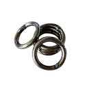 10Pcs Wholesale Round Push Gate Snap Open Hook Spring Ring Key Chain Camping