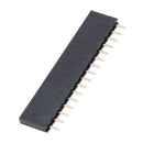 10pcs 2.54mm Single Row Female Pitch Header Socket Connector PCB 16 Pin Str Q9P7