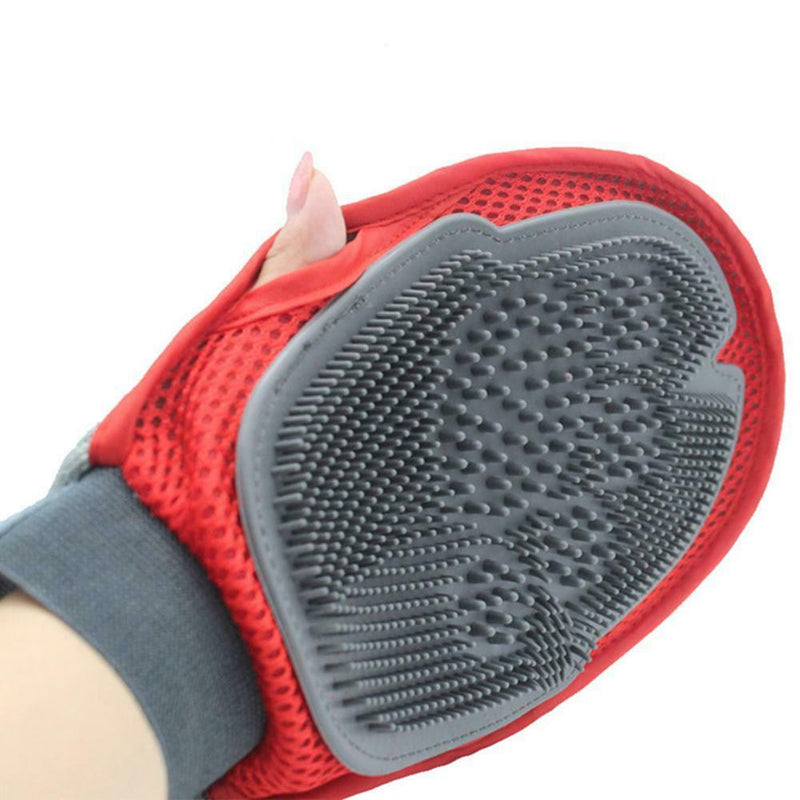 Dog Cat Bath Grooming Washing Clean Massage Glove Fur Cleaning Pet Hair Brush