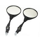 1 Pair Motorcycle Scooter Handlebar Rearview Side Mirrors 10mm Thread New UOK