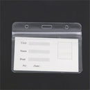 10 pcs/set ID Badge Card 95x80mm Plastic Pocket Holder Clear Pouch BX