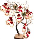 Christmas Bedroom Decorative Lights Cute Plush Snowman LED String Lights A