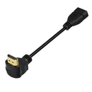 15cm High Speed HDMI 90 Degree Angled Male to HDMI Female Short Cable Ultra HD
