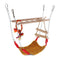 Bird Parrot Cage Hammock Cockatiel Toys Ladder Hanging Swing Chew Bridge