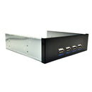 1X(5.25 Inch Floppy Bay 4 Ports USB 2.0 Hub USB2.0 Front Panel Expansion Ad