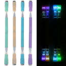 Creative Magnetic Folding Flash Spinning Pen Glitter Rotating Gaming Gel Pe_