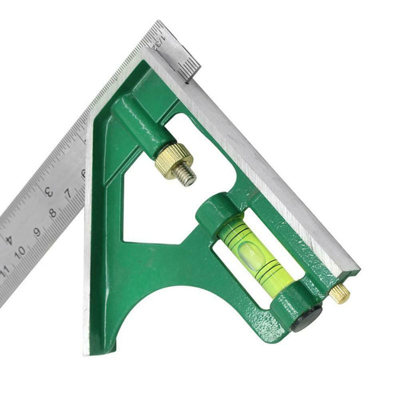 45 / 90 Degree Combination Square Angle Ruler Protractor Measuring Tools