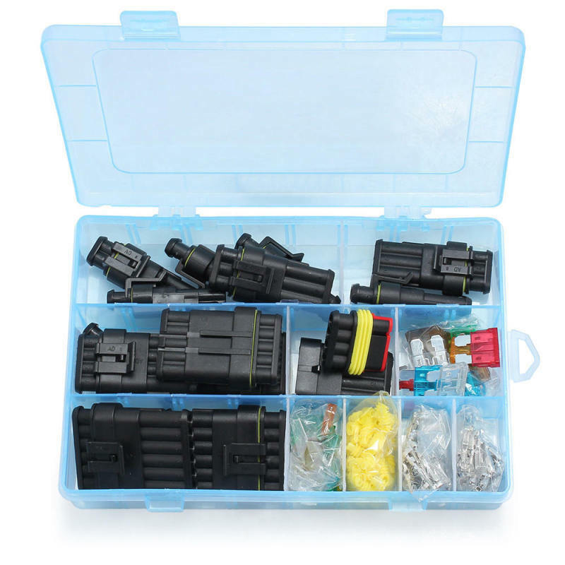 1 Set Waterproof Car Auto Electrical Wire Connector Plug Kit 1-6 Pin Way