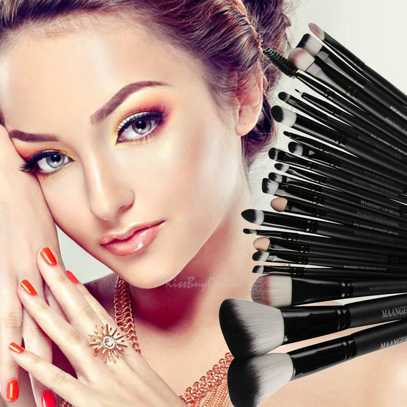 22pcs Makeup Brushes Set Powder Foundation Eyeshadow Lip Brush Cosmetic Tool Kit