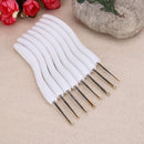 Soft Handle 8pcs Flowers Aluminium Crochet Hooks Knitting Needls Set
