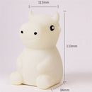 Silicone Cow LED Touch Sensor Night Light Kids Bedroom Lamp 7 Colors Lights