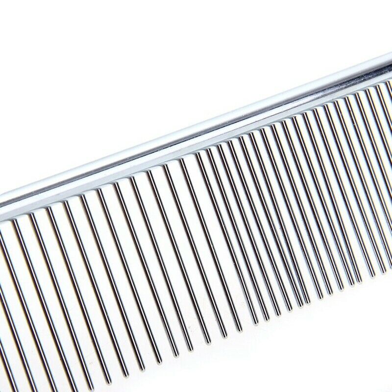 Grooming Comb Stainless Steel Curry Hair Comb for Pet Cat 19 * 4cm