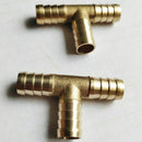 2Pcs Brass T-Shape 3 Way Hose Mounting Adapter Coupling Connector 12Mm Dmr T4B2