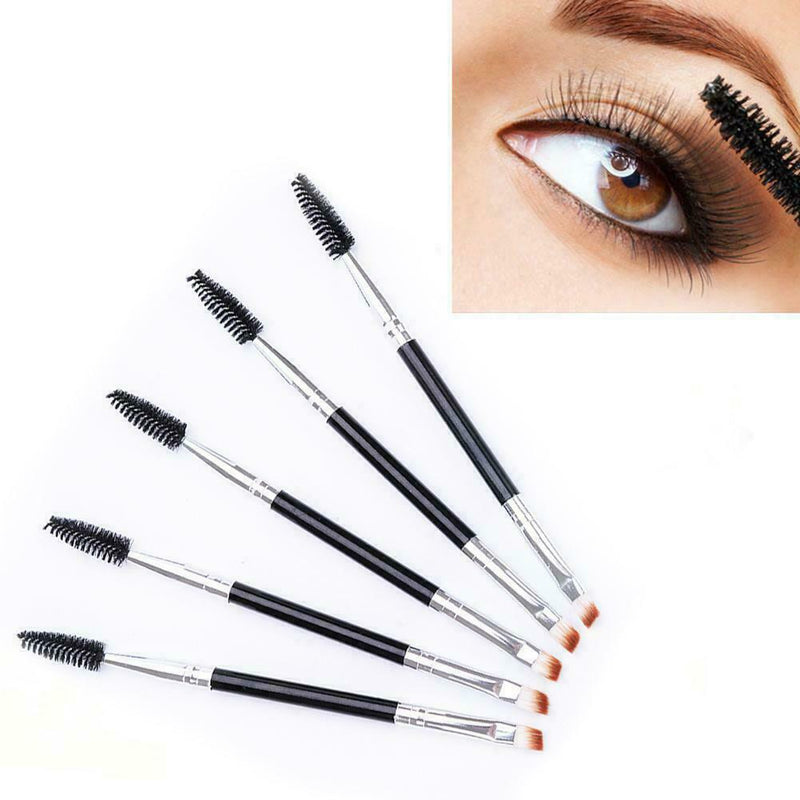 Eyebrow Brush Dualended Duo Brow Eyeliner Angled Cut Brush Makeu Spoolie N8M1