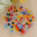 100pcs 6mm Bicone Faceted Acrylic Loose Spacer Beads Findings Nice Y6E6
