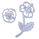 2pcs Rose DIY Cutting Dies Stencils Scrapbook Embossing Album Cards Gifts