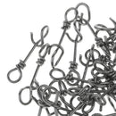 50 Pieces Fast Connecting Clips Fishing  Clips Swivels Connector 18mm