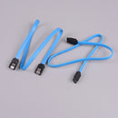 2Pcs sata 3.0 III sata3 6gb/s hdd hard drive data cable blue cord   Z
