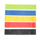 5pcs Yoga Resistance Rubber Bands 0.35mm-1.1mm Sport Training Elastic Belts A