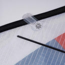 Huge Rainbow Delta Kites for Kids & Adults-47" Wide w/ Stripe Board & Long Favor