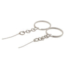 10Pcs Key Chain Keyrings Split Rings With Screw Pin Arrow 25mm Jewelry DIY  OZ