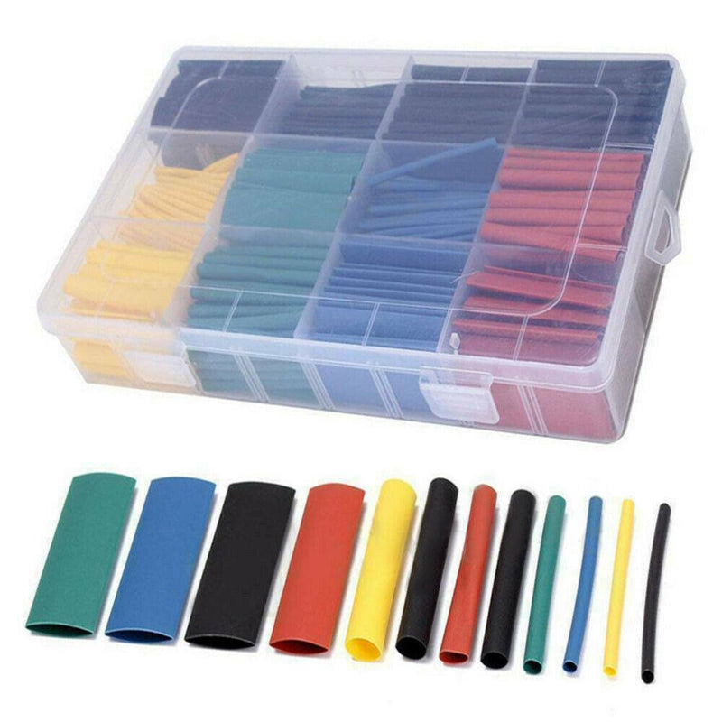 328Pcs Car Assorted Electrical Cable Heat Shrink Tube Tubing Wrap Sleeve Kit Set