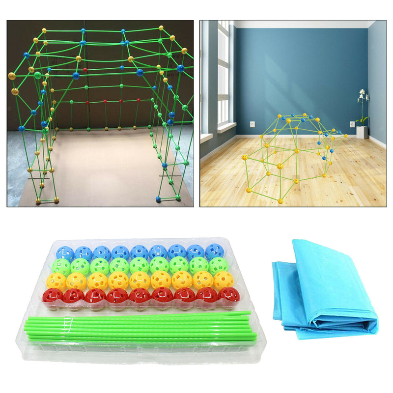 Fort Building Kit Construction Fort Toys for Kids Builder Gifts with Blanket