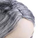 Old Lady Grandma Granny Grey Wig Bun Hair Grand Mother Fancy Dress Costu~S