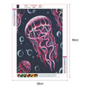 5D DIY Full Drill Diamond Painting Jellyfish Cross Stitch Craft Kit (LD094)