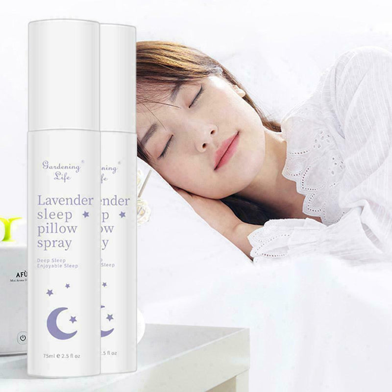 Lavender Oil Pillow Spray Bottle Bed Linen Mist Sleep Relaxation Aid -75ml D5R5