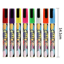 8pcs Wet Erase Chalk Markers Pen Chalkboard Window Glass Highlighter Pens