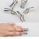 5Pcs Reusable Nail Art Tips Extension Forms Guide French DIY Tool Acrylic UV Gel