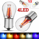 4 LED 1157 BAY15D Red COB Bulb Lamp Car Reverse Turn Singal Rear Light 12-24V