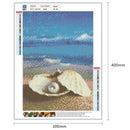 5D DIY Full Drill Diamond Painting Cross Stitch Kit (Sandy Beach-k523)