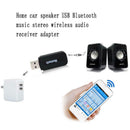 USB Bluetooth Music Stereo Wireless Audio Receiver Adapter for Home Car Speaker