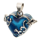 2x Heart Memorial Pendant Enamel Cremation Urn Pendant Keepsake Ash Holder