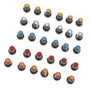30 Pieces WH148 AG2 Potentiometer Knob Hat Yellow Orange Blue White Red 6MM