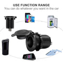 Vehicle DC 12-24V Waterproof Car Auto Boat Motorcycle Sockets Power Adapter Plug