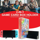 Game Card Box Case 2-in-1 Gaming Disc Holder Storage Rack Stand Bracket