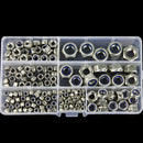 165pcs Boxed 304 Stainless Steel Nylon Lock Nut Locknut Self-Locking N ILL