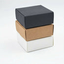 100Pcs Kraft Paper Box Nice Kraft Box Packaging Box Small Size-Black E9P2