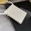 Retro Girl Elegant Pearls Shoulder Handbags Women Beads Small Crossbody Bag