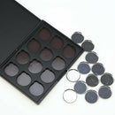 12 Grids Eyeshadow Blush Lipstick Palette  Foundation Case with Pans